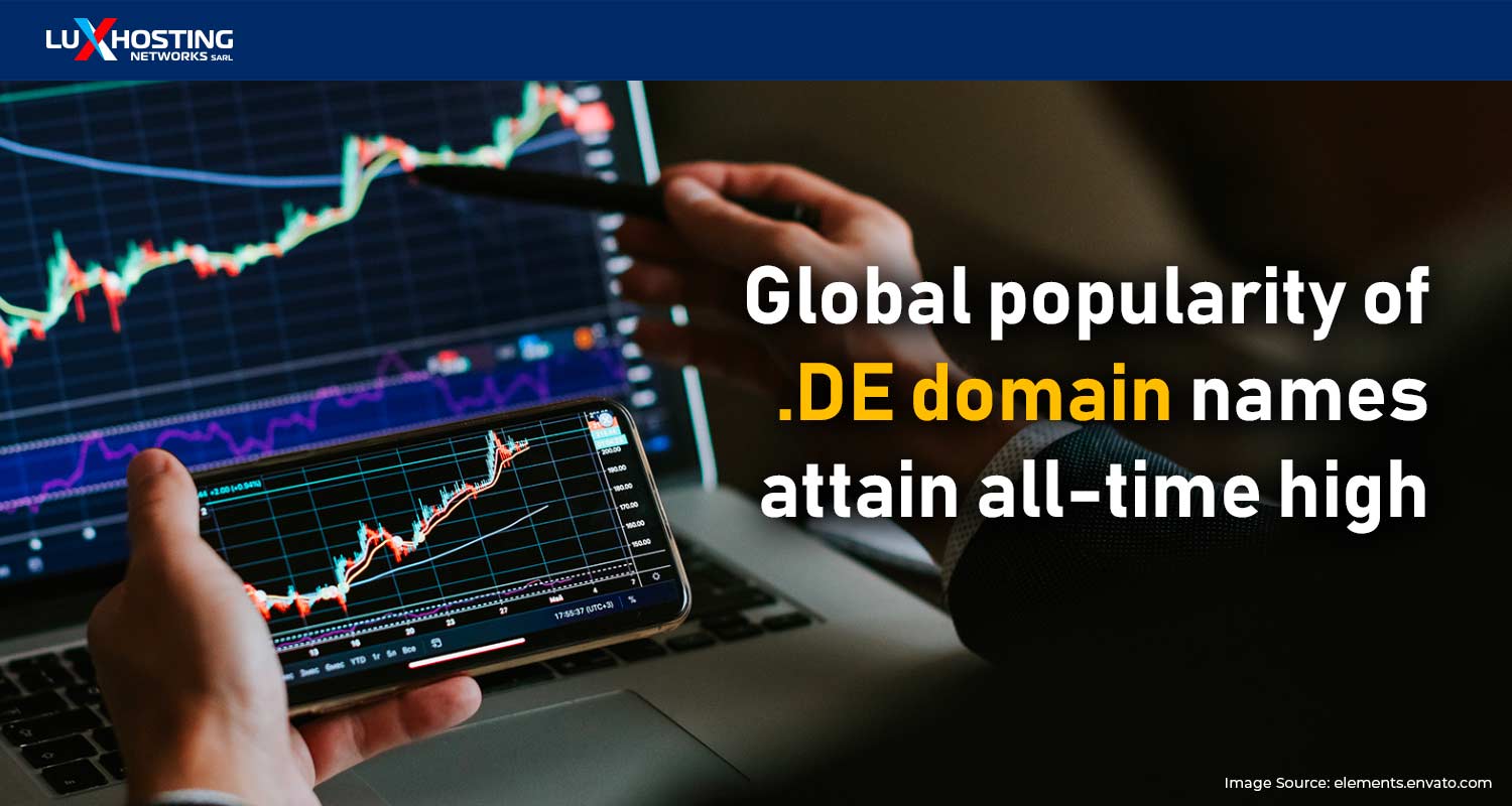 International Popularity of .DE Domain Names Reaches All-time High
